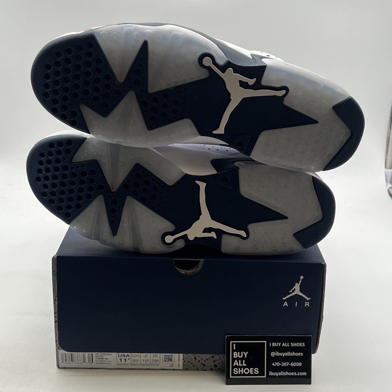 Size 11.5 - Air Jordan 6 Retro Midnight Navy (CT8529-141)