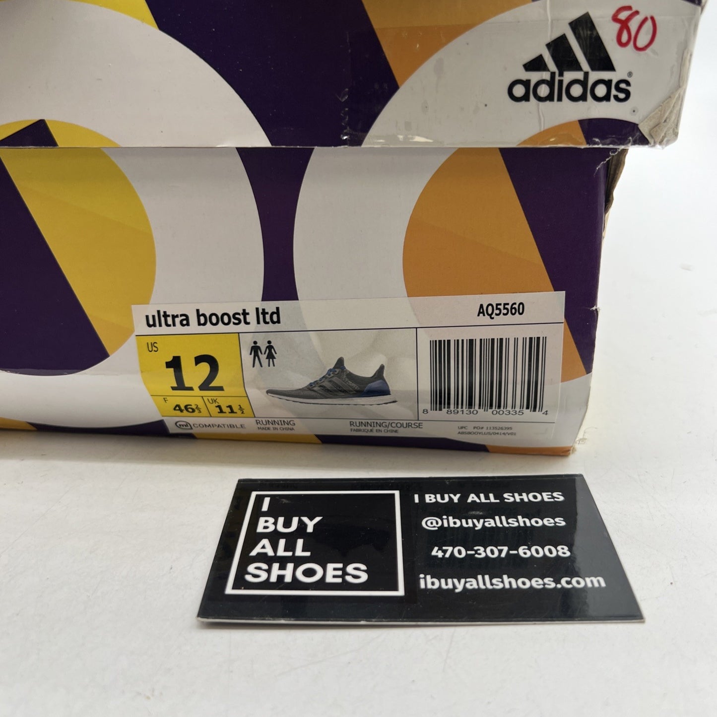Size 12 - Adidas UltraBoost 1.0 Limited Mystery Grey (AQ5560)