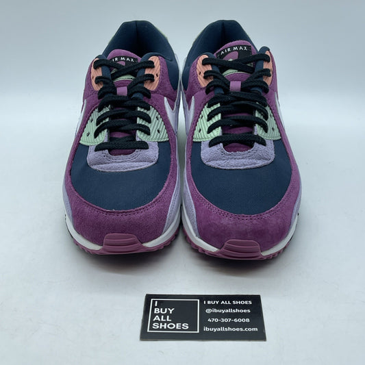 Size 13 - Nike Air Max 90 NRG Light Bordeaux Armory Navy Suede (DM0035-500)