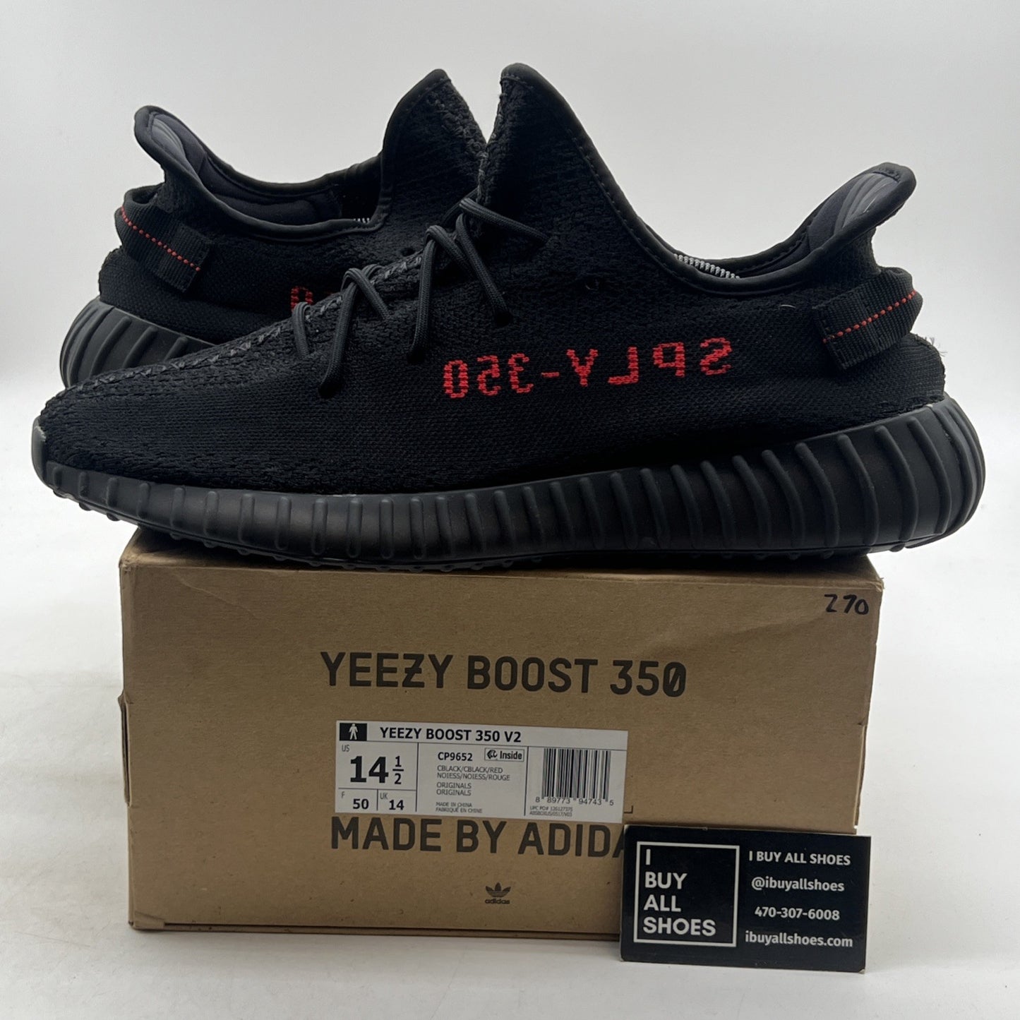 Size 14.5 - adidas Yeezy Boost 350 V2 Low Bred (CP9652)