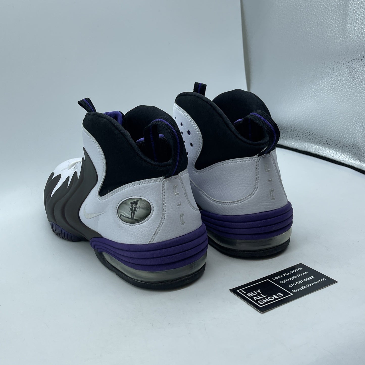Size 13 - Nike Air Penny 3 White Black Suede Leather (304845-101)