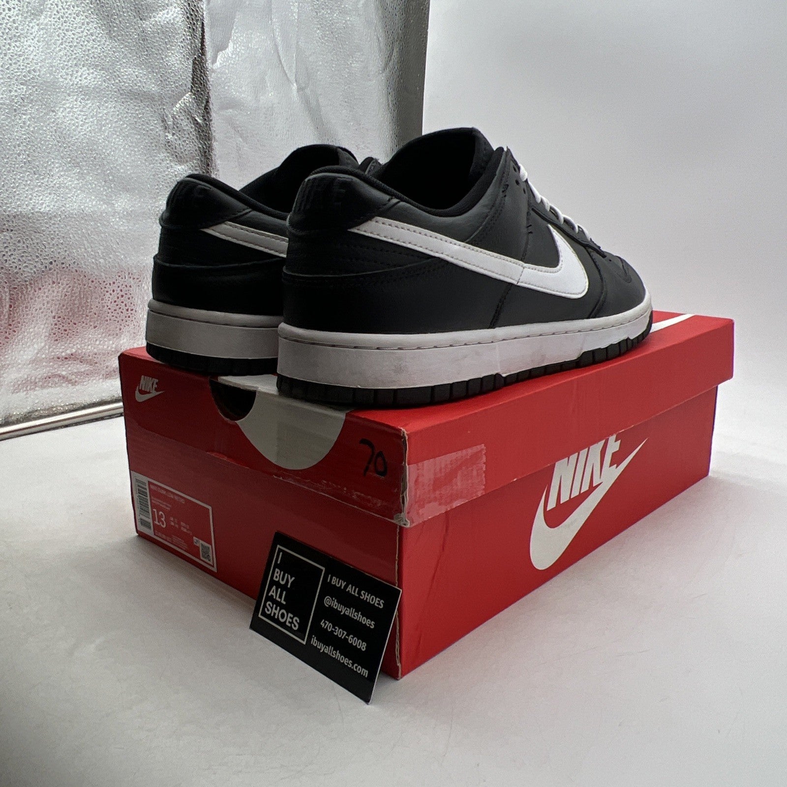 Size 13 - Nike Dunk Low Black Panda (DJ6188-002)