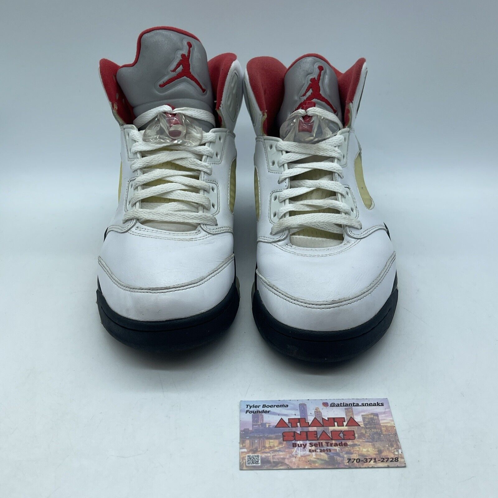 Size 8 - Jordan 5 Retro Mid Fire Red Black White Leather (DA1911-102)