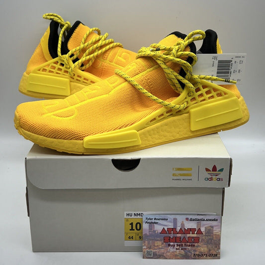 Adidas Originals Men's Pharrell Human Race Yellow Sneakers Size 10 us GY0091 New