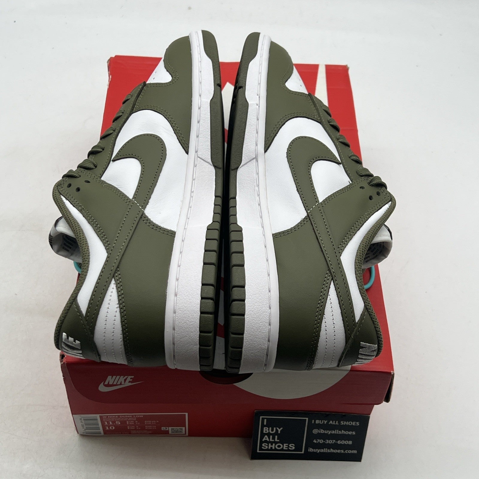 Size 11.5 - Nike Dunk Low Medium Olive W (DD1503-120)