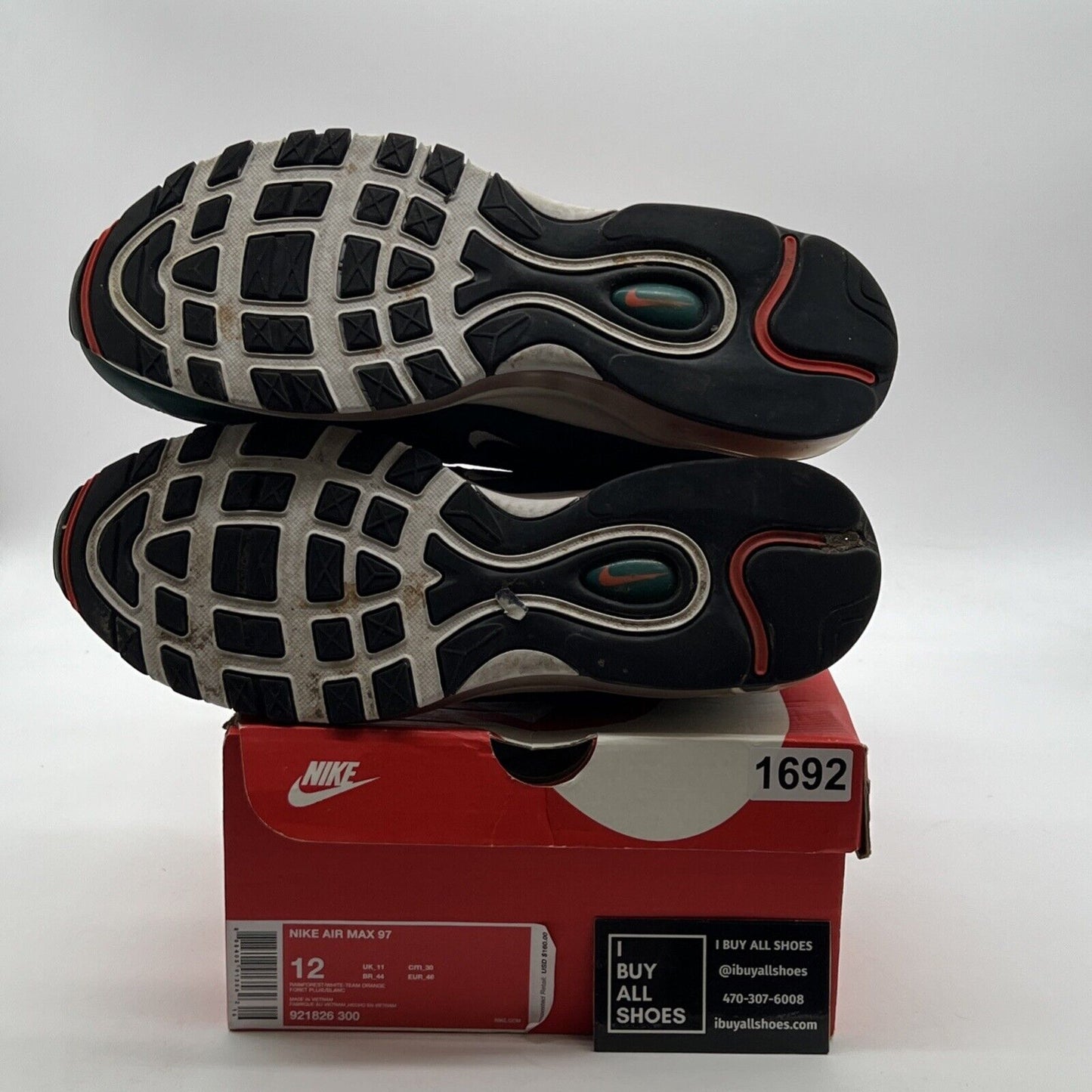 Size 12 - Nike Air Max 97 Miami Dolphins (921826-300)
