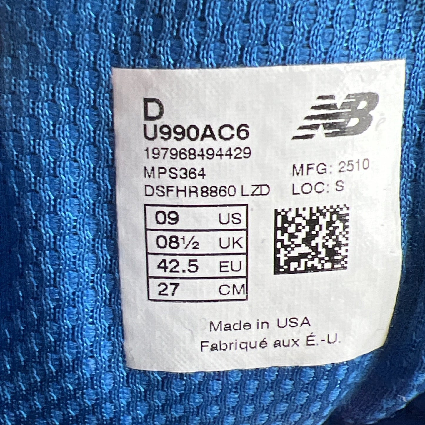 Size 9 - New Balance Action Bronson x 990v6 Made in USA Amazõnia (U990AT6)