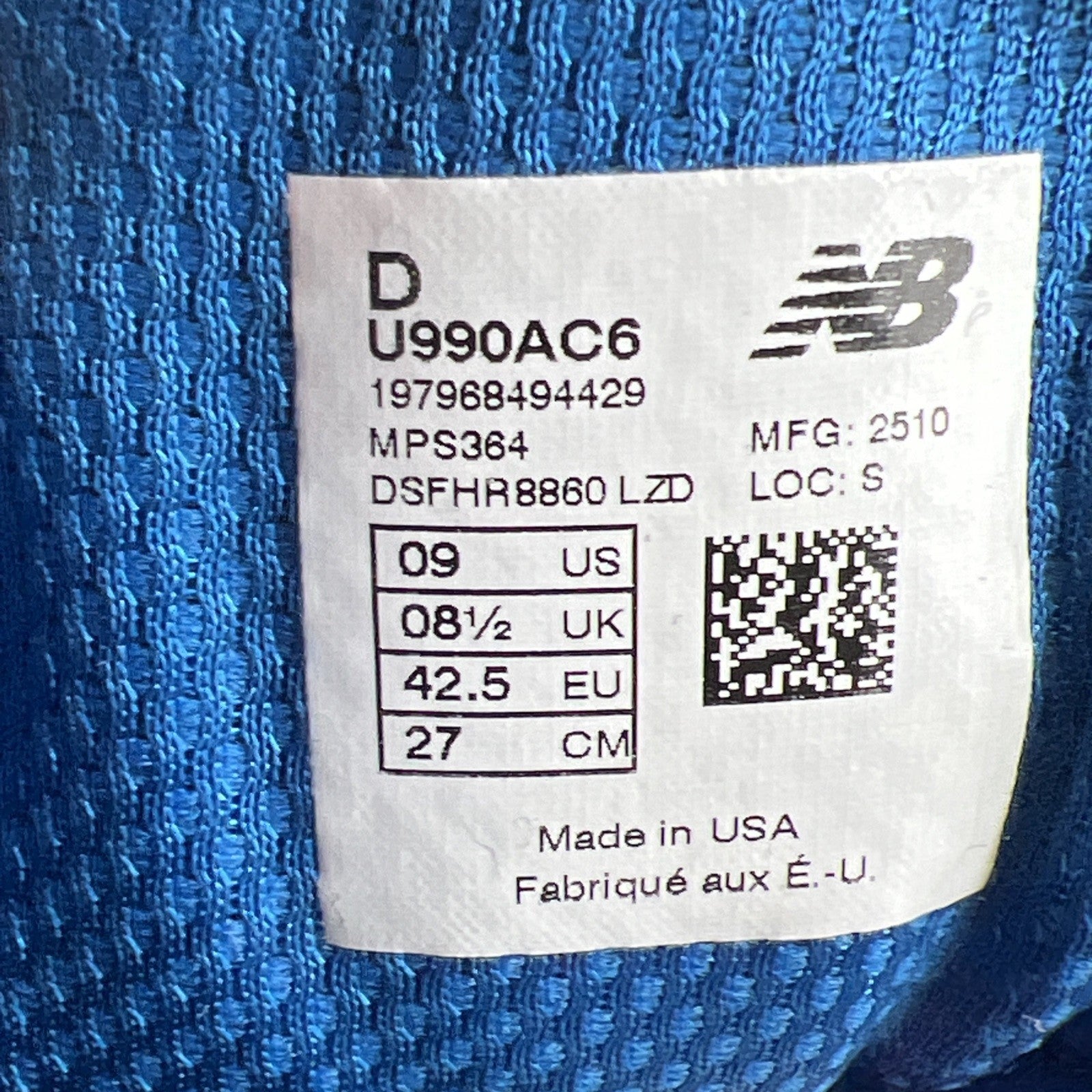 Size 9 - New Balance Action Bronson x 990v6 Made in USA Amazõnia (U990AT6)