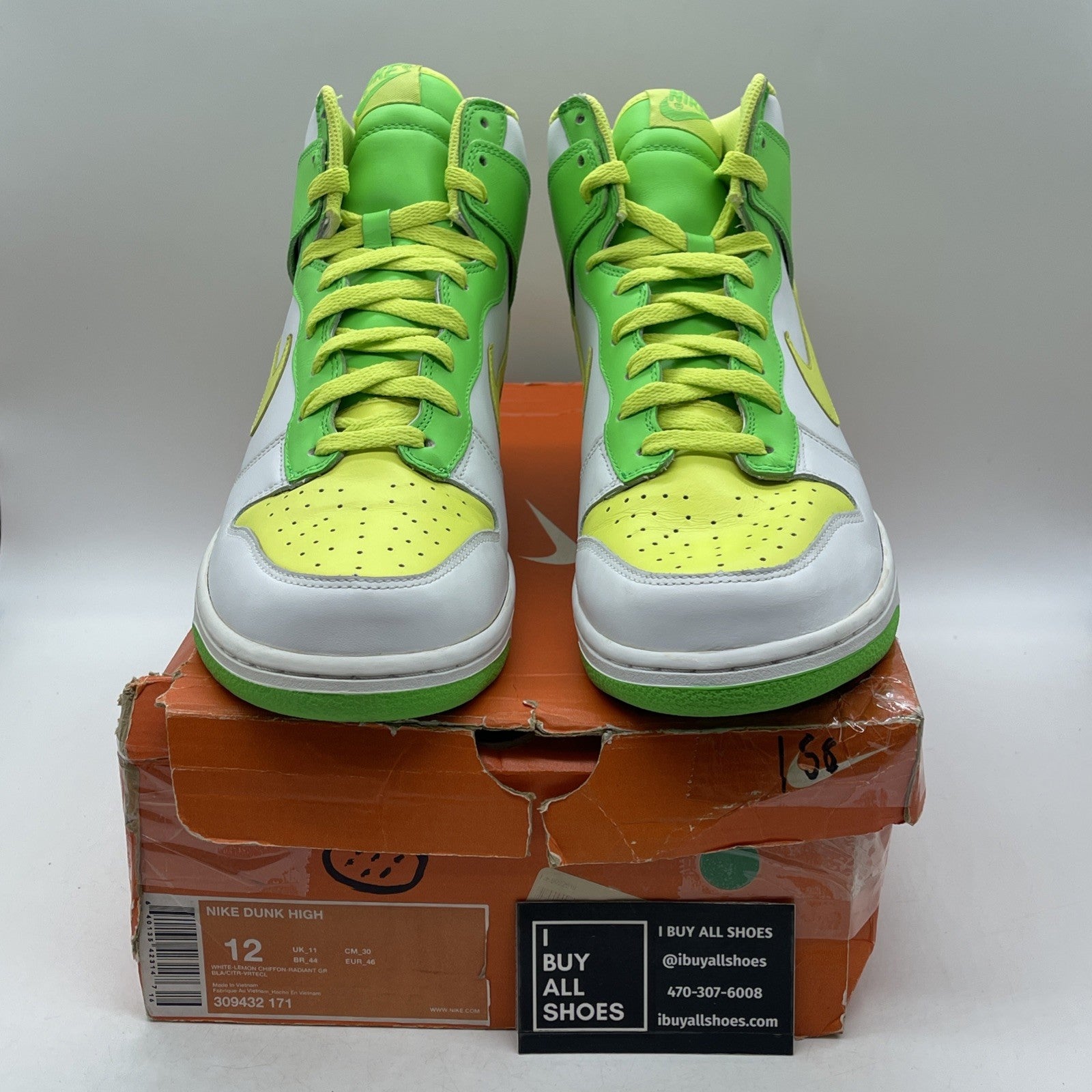 Size 12 - Nike Dunk Premium High White (309432-171)