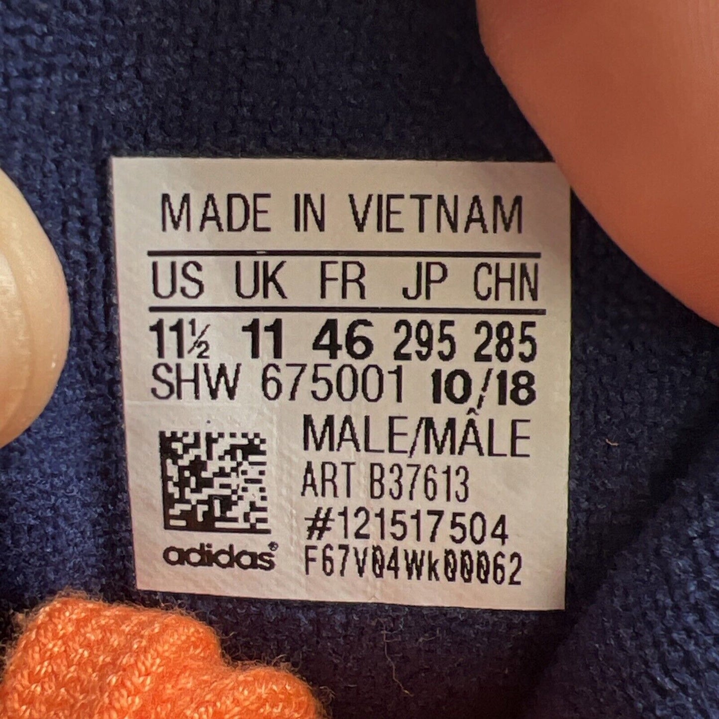 Size 11.5 - adidas Yung-1 Hi-Res Orange (B37613)