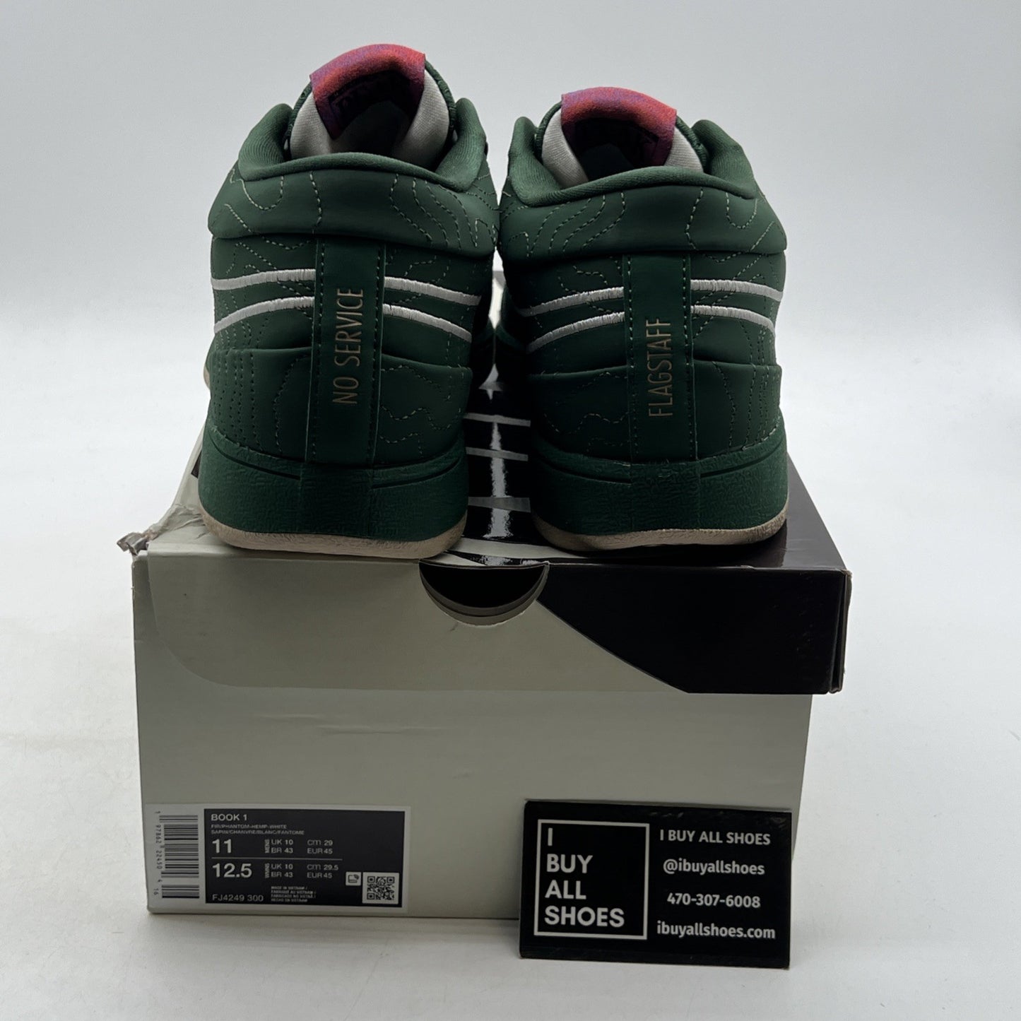Size 11 - Nike Book 1 (FJ4249 300) Sneaker Trainer Green