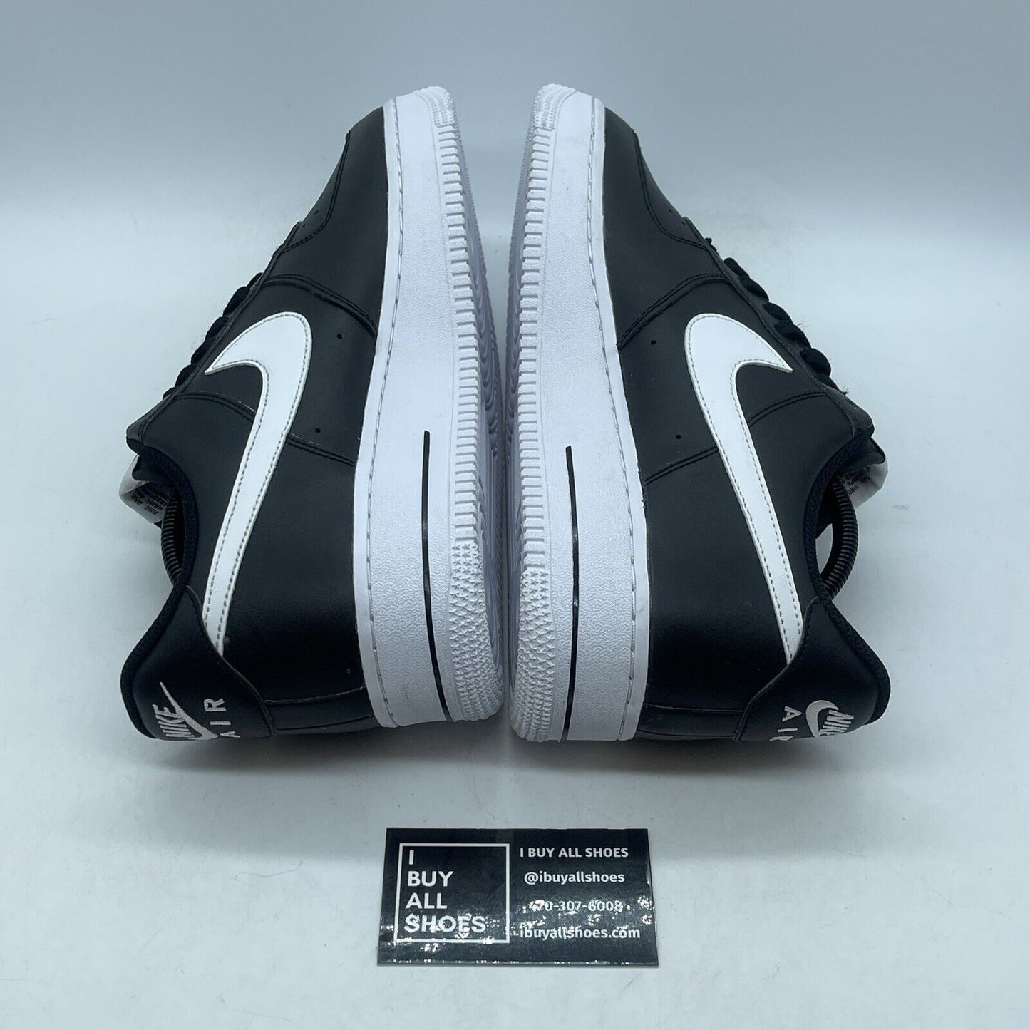 Size 11.5 - Nike Air Force 1 '07 AN20 Black White Suede Leather (CJ0952-001)