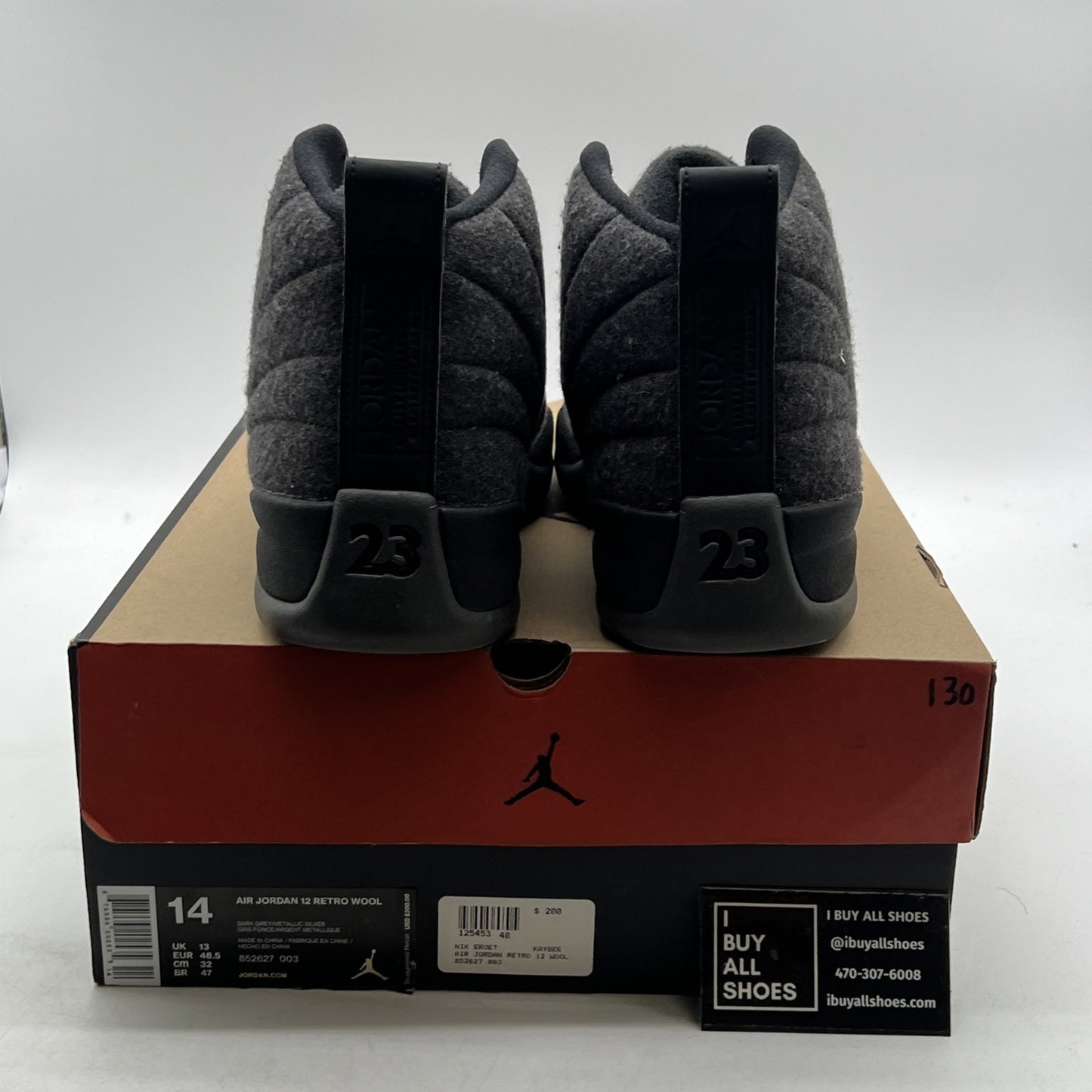 Size 14 - Air Jordan 12 Retro Wool (852627-003)