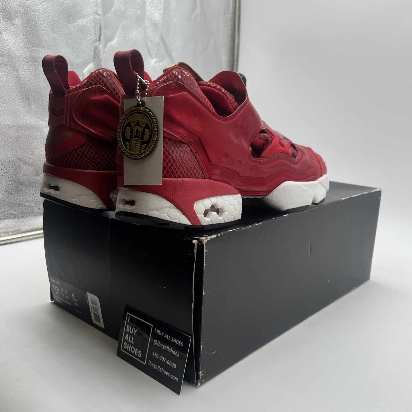 Size 11.5 - Reebok Pump Fury Red - (V46670)