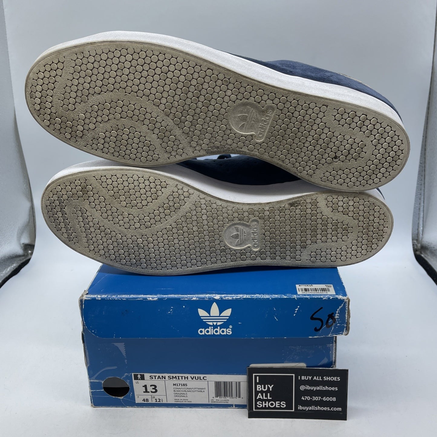 Size 13 - Adidas Stan Smith Vulc Blue (M17185)