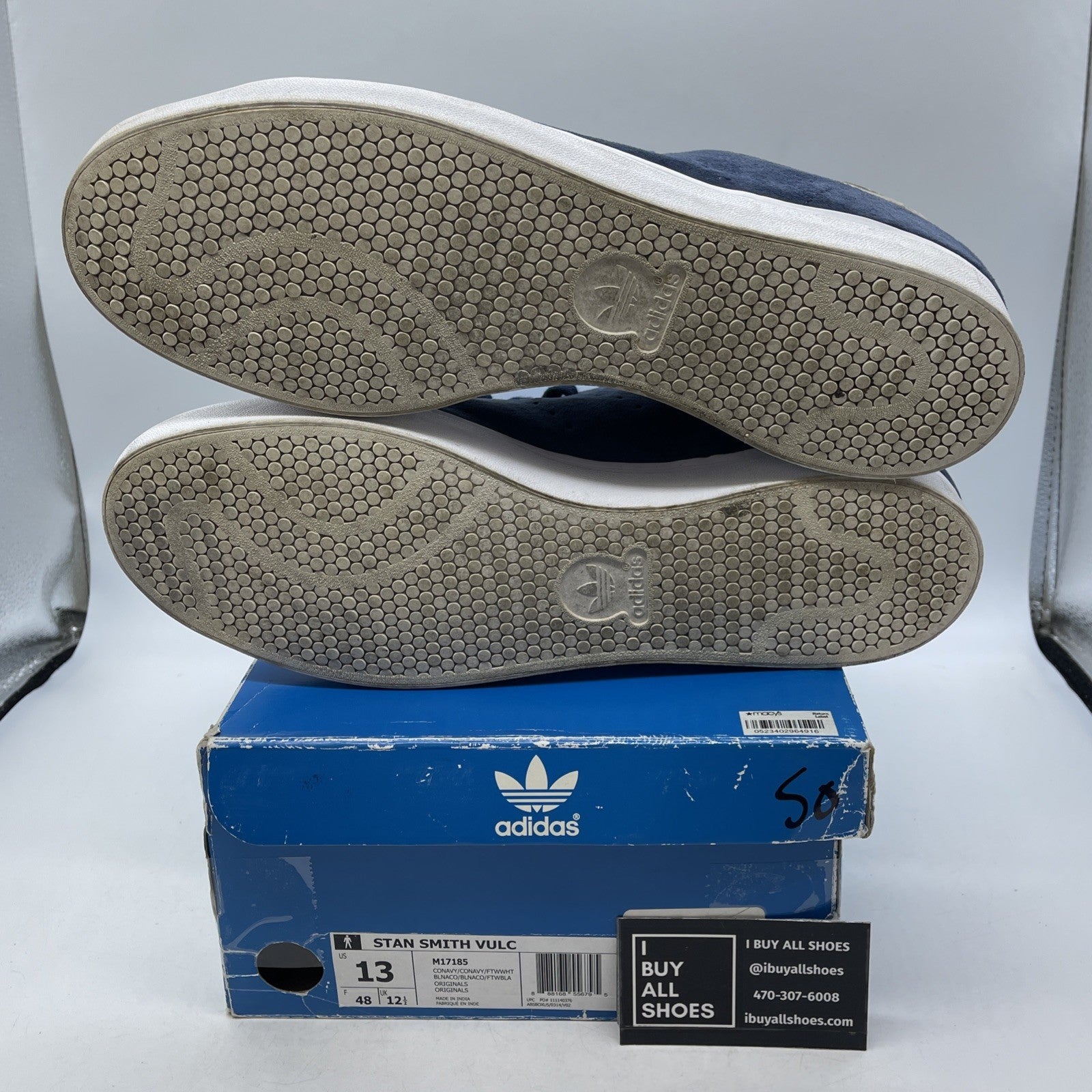 Size 13 - Adidas Stan Smith Vulc Blue (M17185)