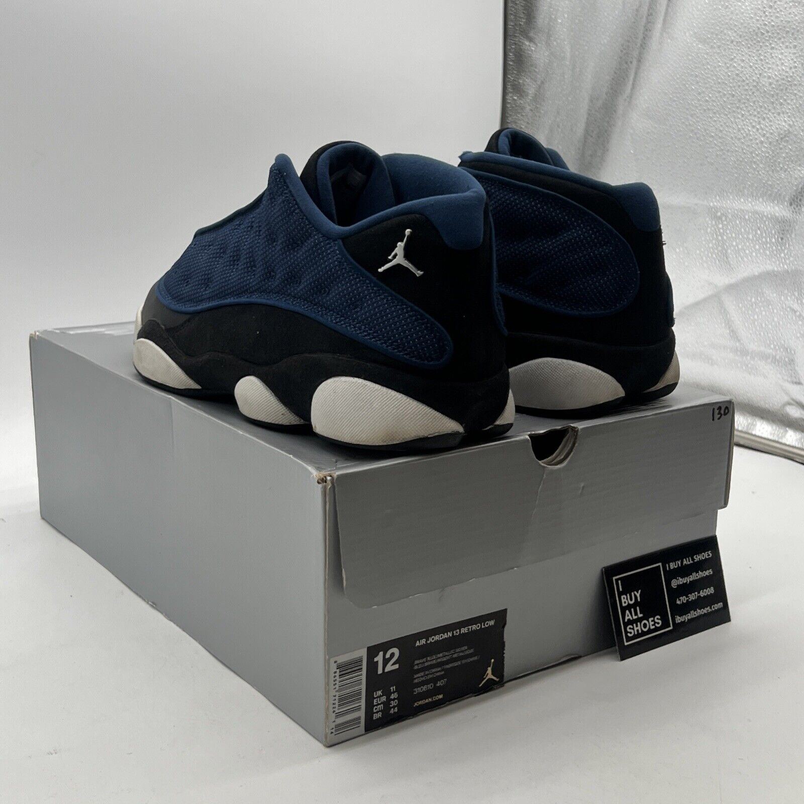 Size 12 - Air Jordan 13 Retro 2017 Low Brave Blue (310810-407)