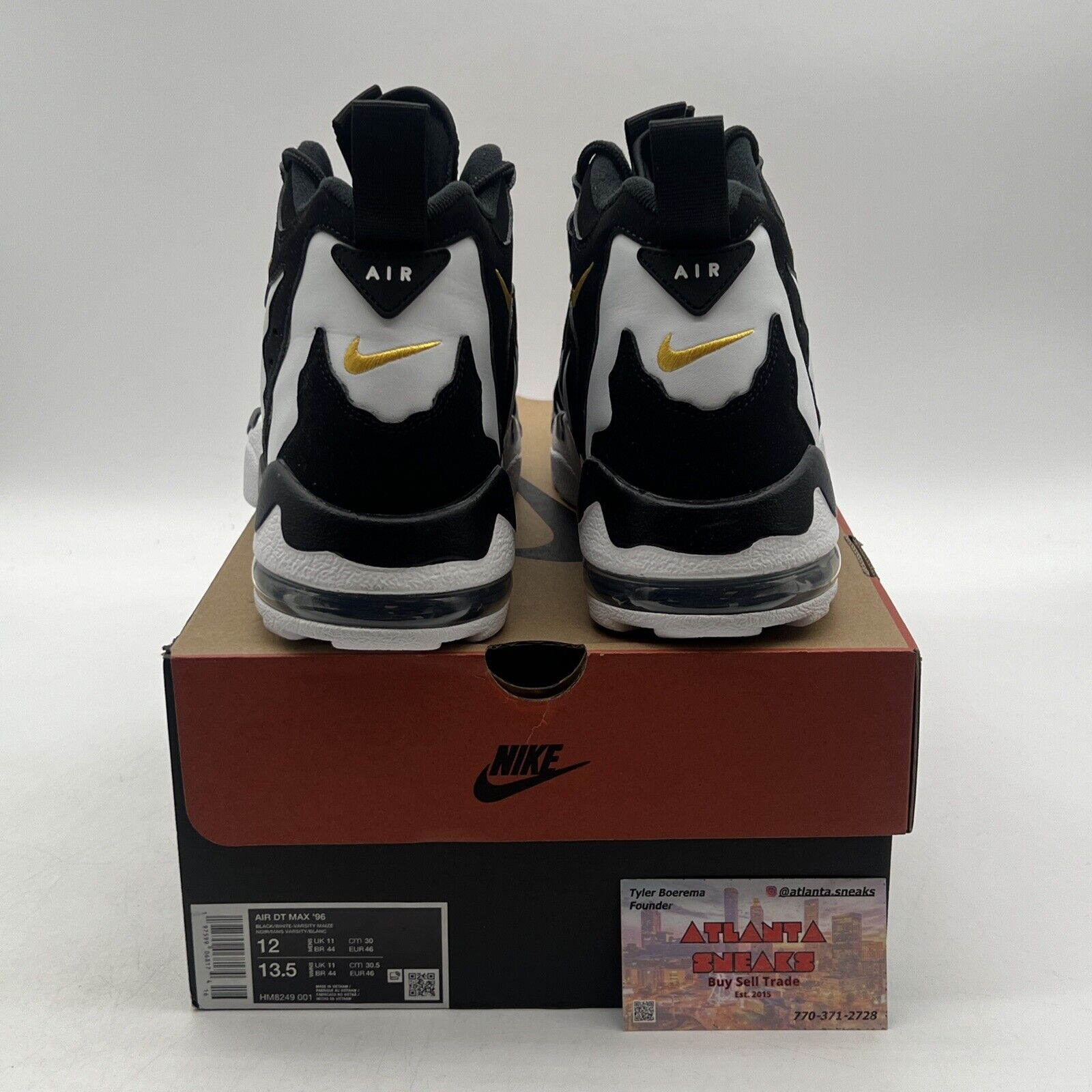 Size 12 - Nike Air DT Max ’96 2024 Black White Yellow Suede (HM8249-001)