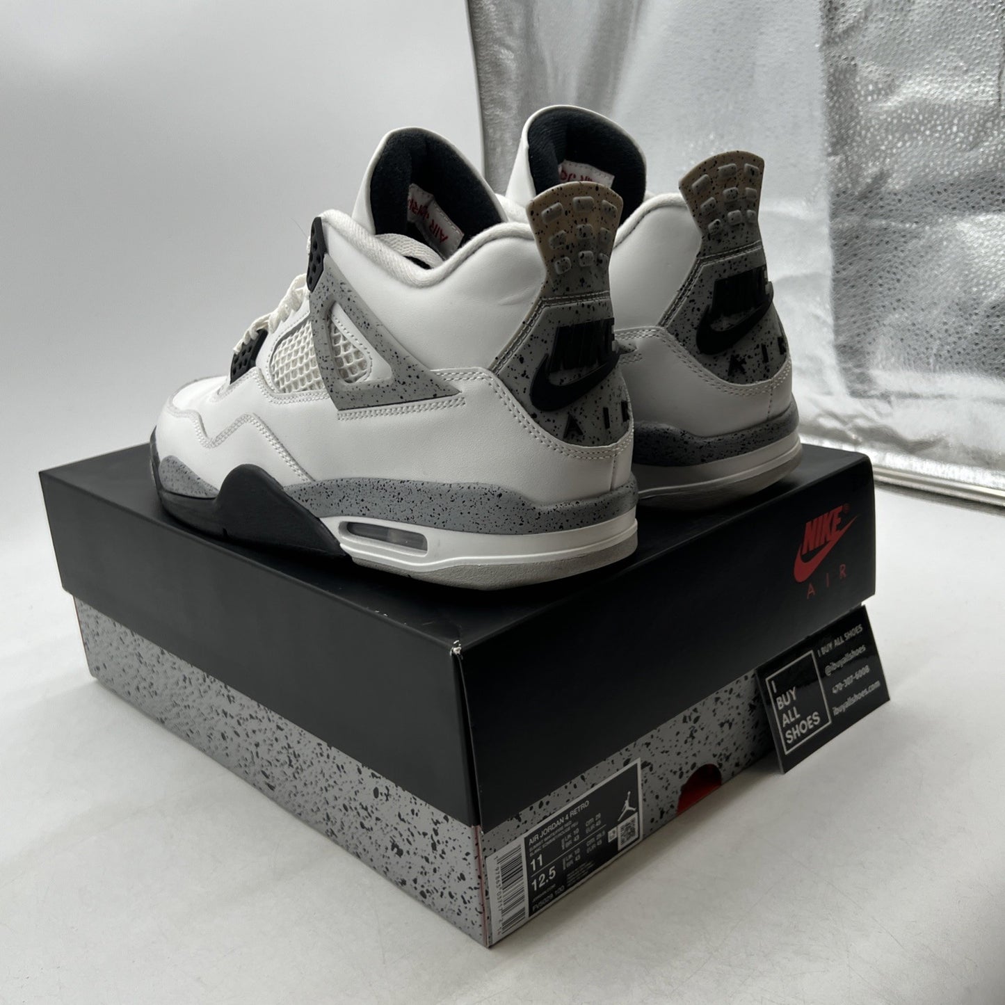 Size 11 - Air Jordan 4 Retro OG Mid White Cement (FV5029-100)