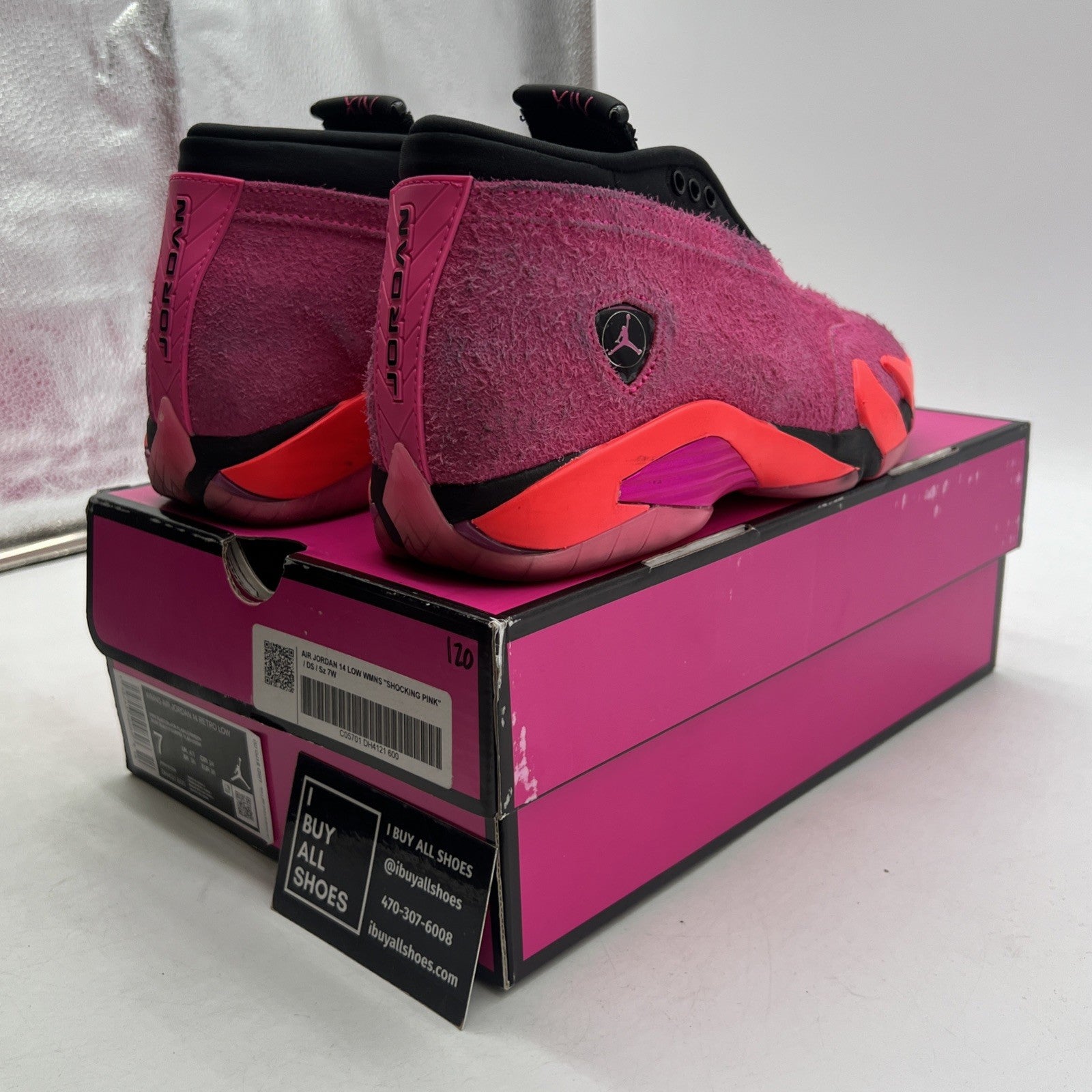 Size 7 - Air Jordan 14 Retro Low Shocking Pink W (DH4121-600)
