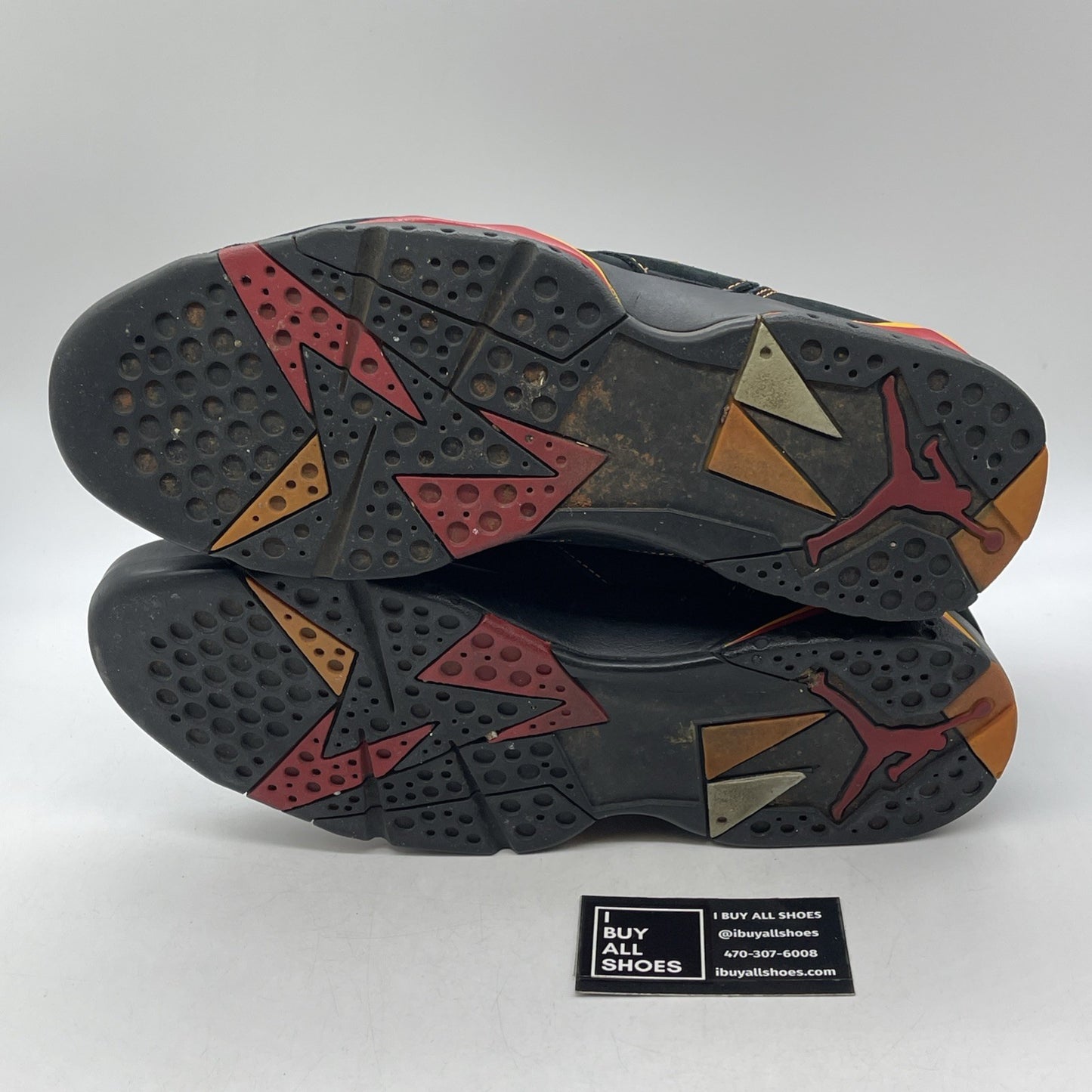 Size 13 - Air Jordan 7 Retro 2006 Citrus Black Orange Red Suede (304775-081)