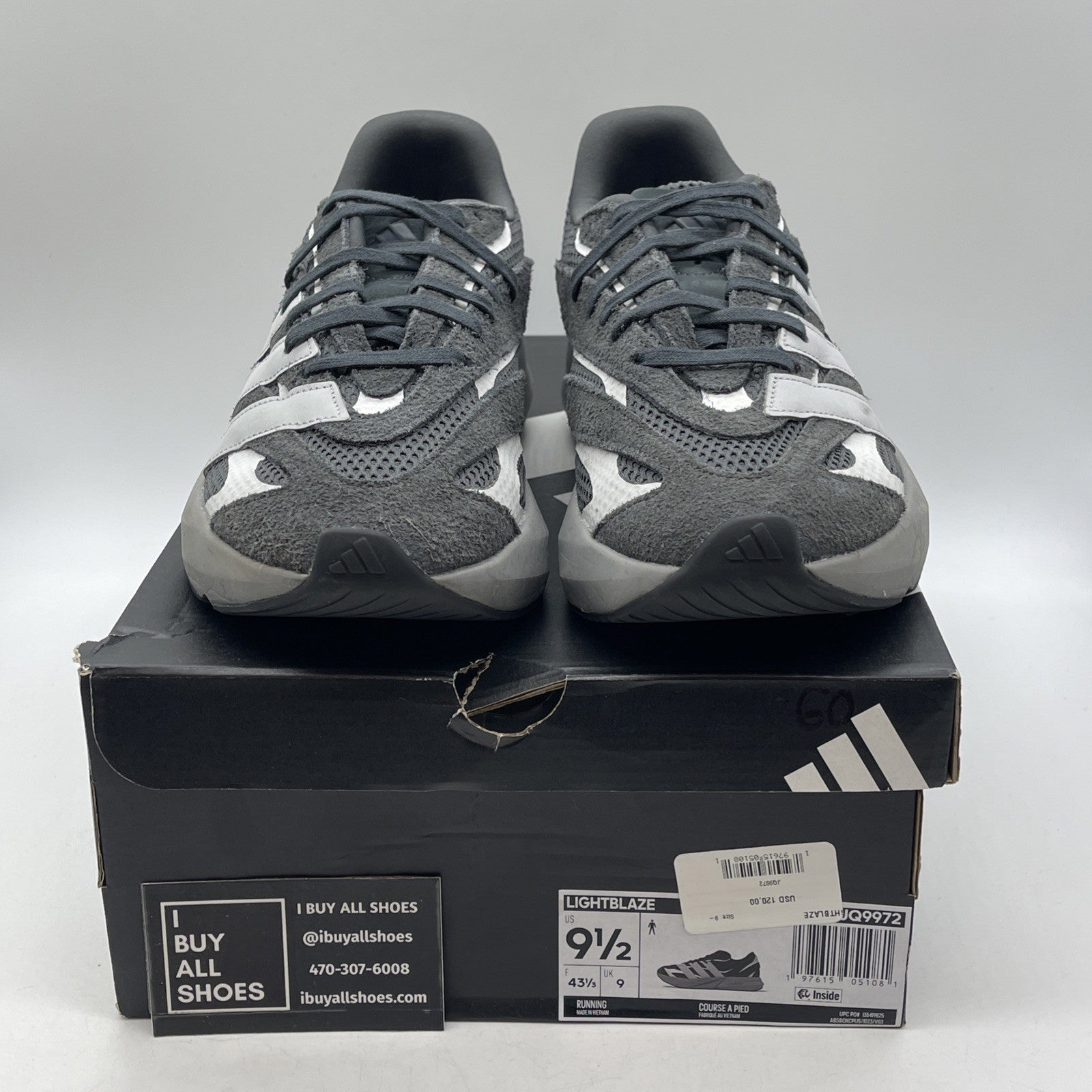 Size 9.5 - adidas Lightblaze Carbon (JQ9972)