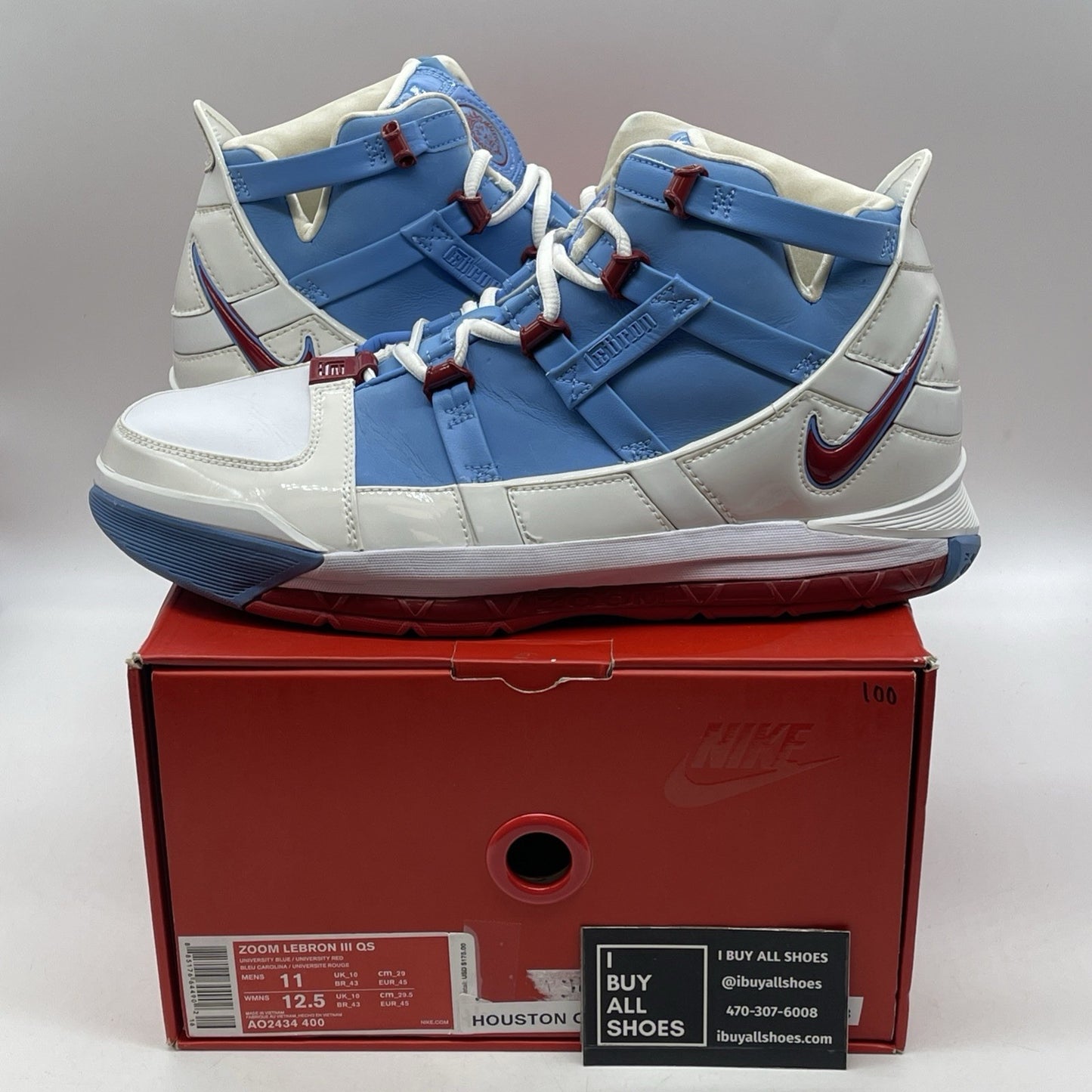 Size 11 - Nike Zoom LeBron 3 Houston Oilers (AO2434-400)