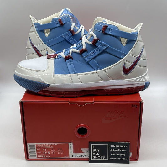 Size 11 - Nike Zoom LeBron 3 Houston Oilers (AO2434-400)