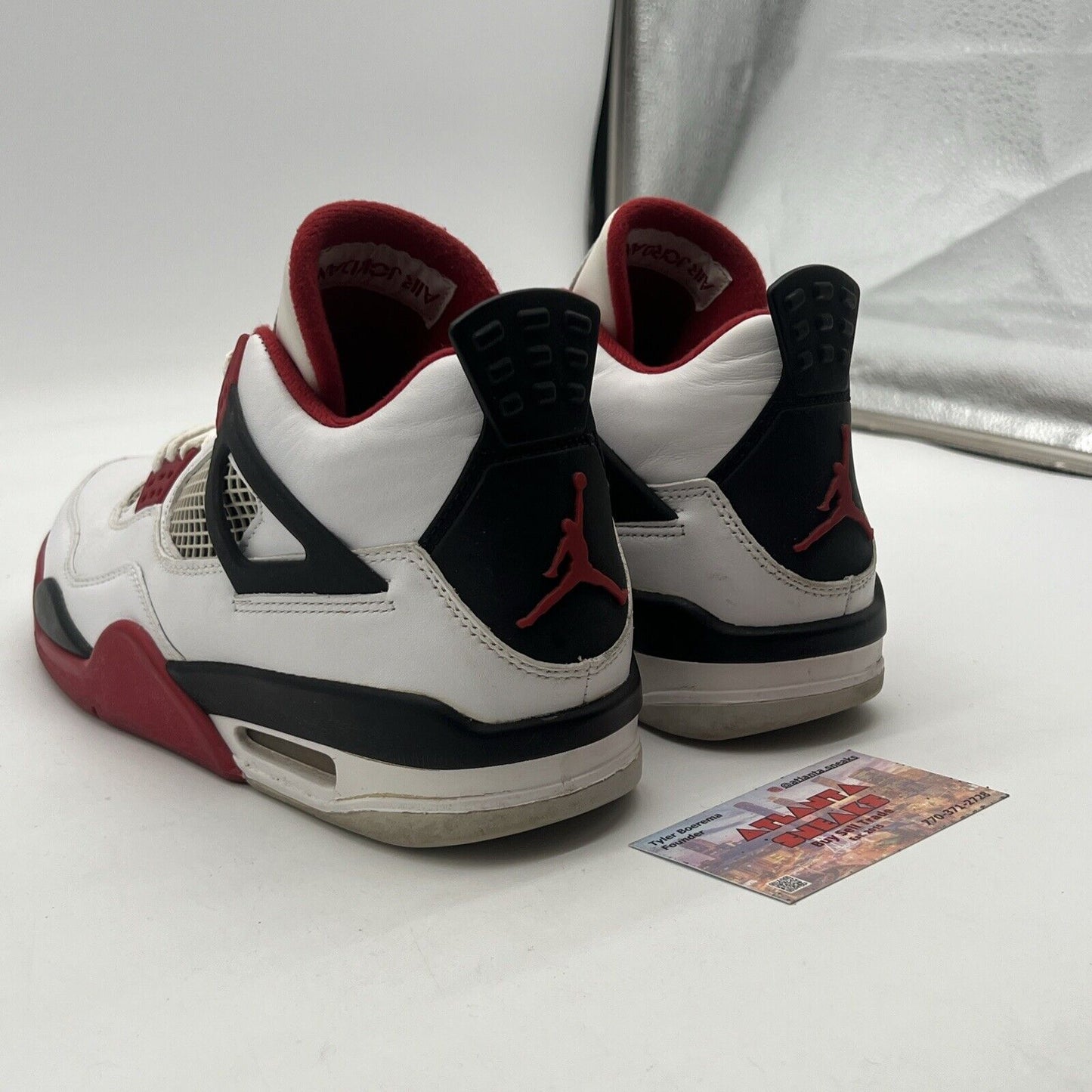 Size 7.5 - Air Jordan 4 Retro Fire Red  (308497-110)