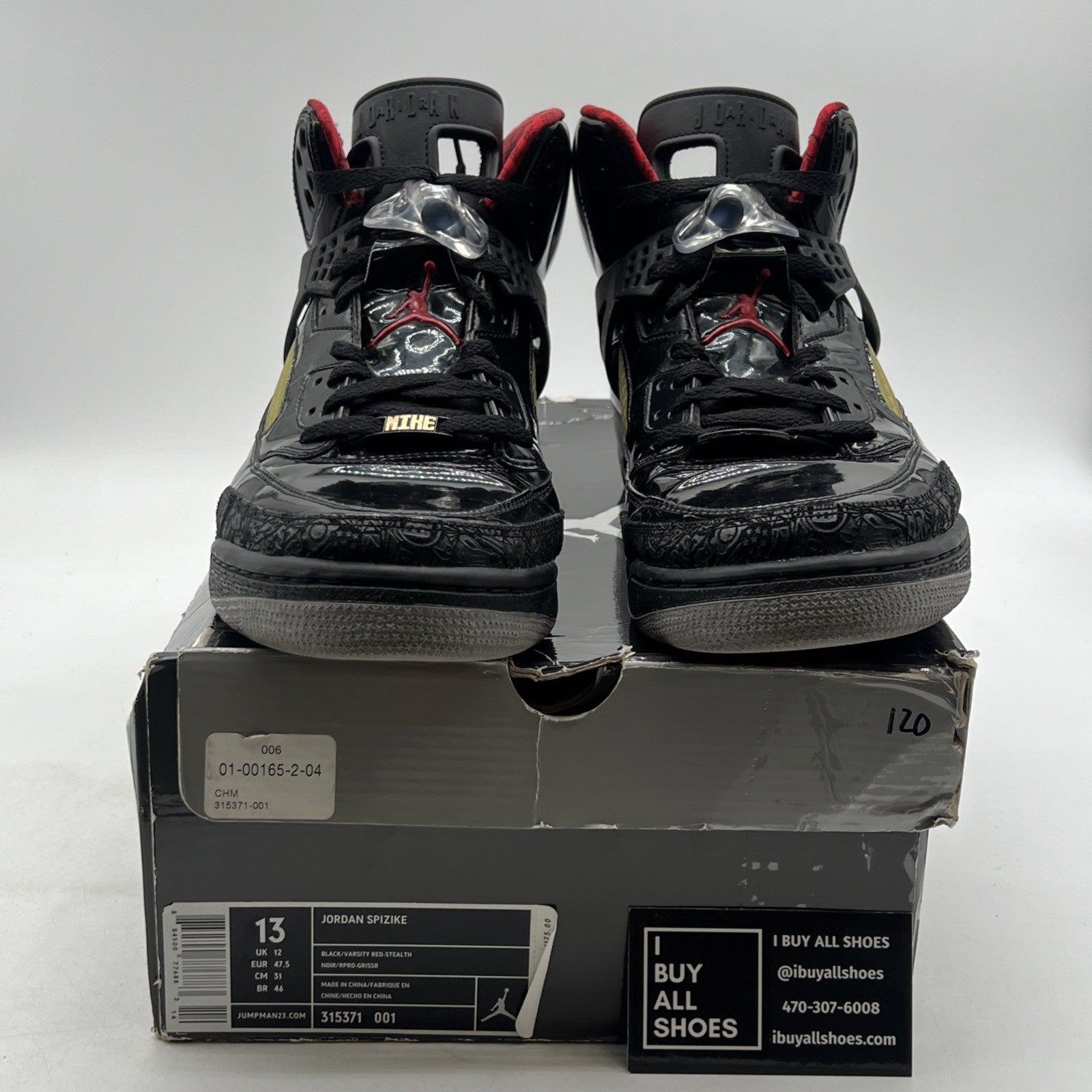 Size 13 - Jordan Spizike Stealth (315371-001)