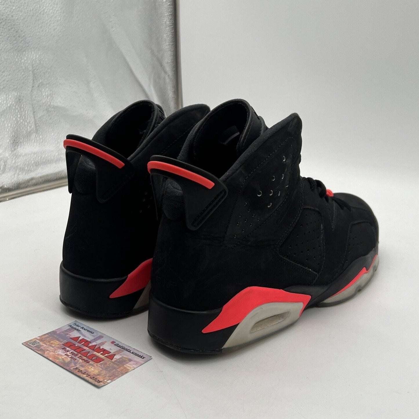 Size 11 - Jordan 6 Retro Infrared Black 2014 Black Red (384664-023)