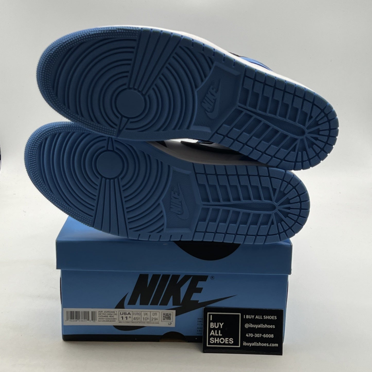 Size 11.5 - Air Jordan 1 Retro OG High UNC Toe (DZ5485-400)