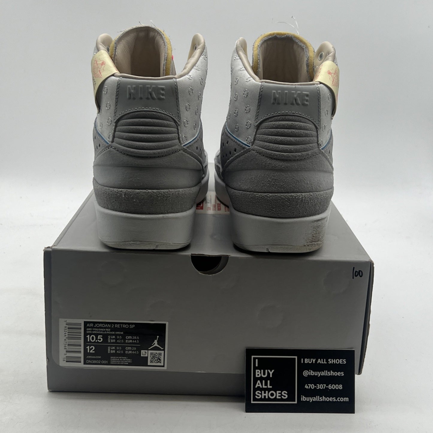 Size 10.5 - Air Jordan 2 Gray Fog 2022 (DN3802-001)