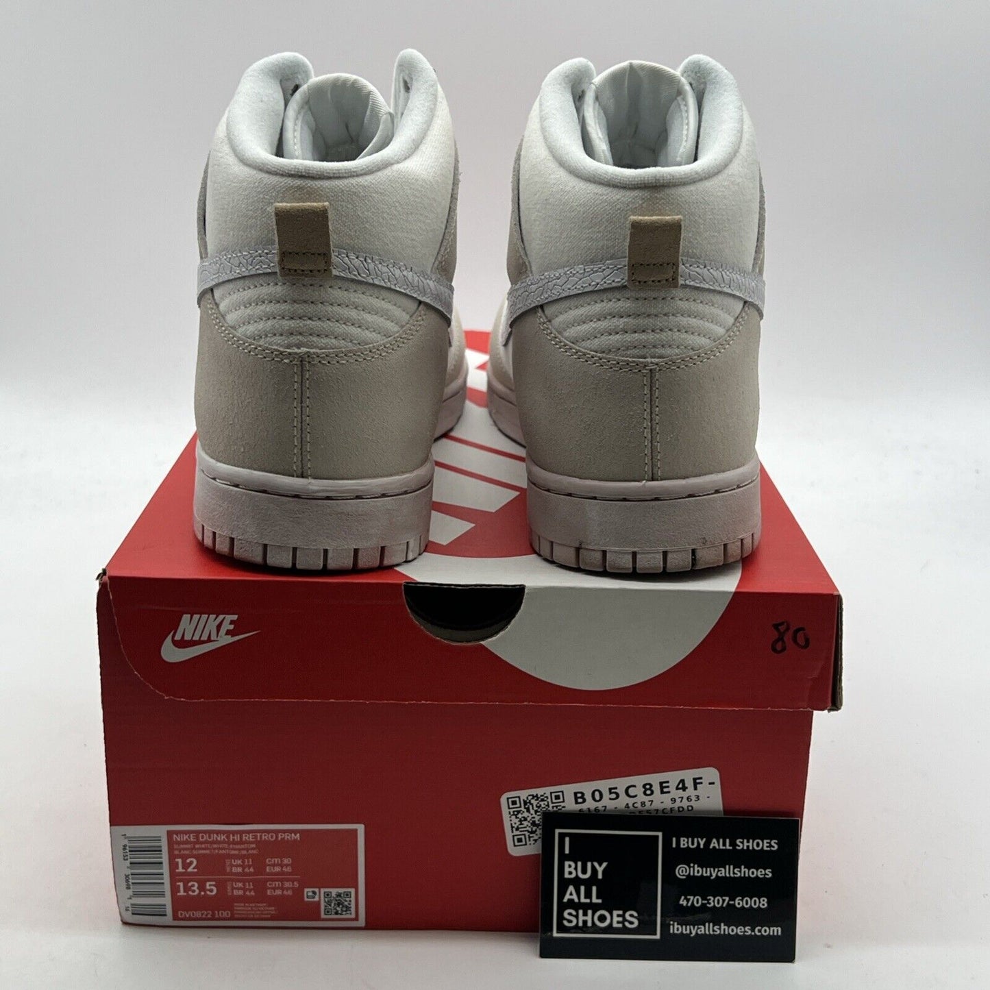 Size 12 - Nike Dunk EMB High All-Star - Salt Flats (DV0822-100)