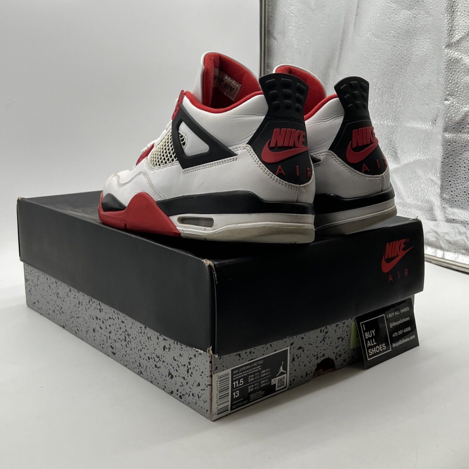 Size 11.5 - Air Jordan 4 Retro OG Mid Fire Red (DC7770-160)