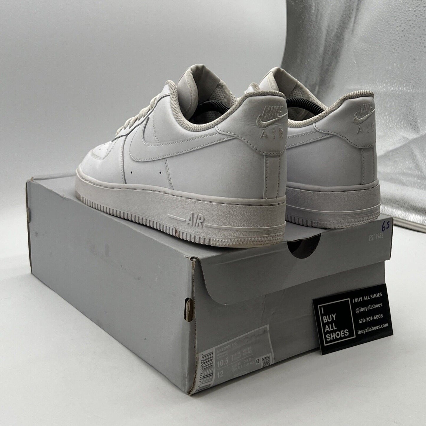 Size 10.5 - Nike Air Force 1 '07 Low Triple White (CW2288-111)