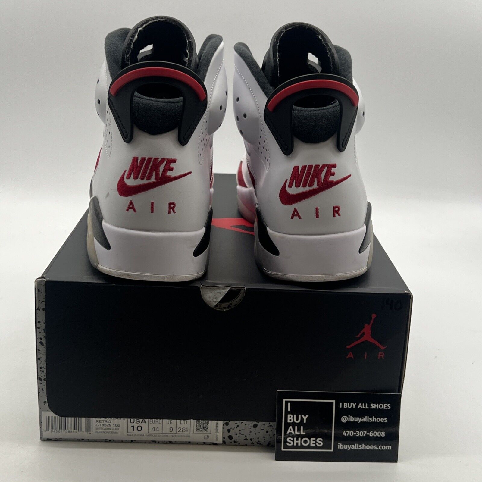 Size 10 - Air Jordan 6 Retro OG Mid Carmine (CT8529-106)
