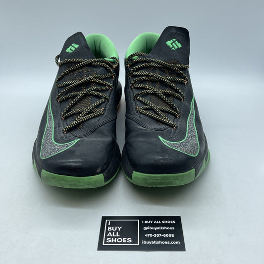 Size 13 - Nike KD 6 Night Vision Black Orange Green Leather (599424-093)