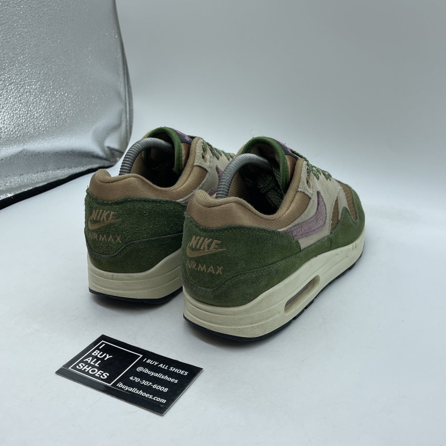 Size 9 - Nike Air Max 1 NH Treeline Green Pink Brown Suede (DR9773-300)