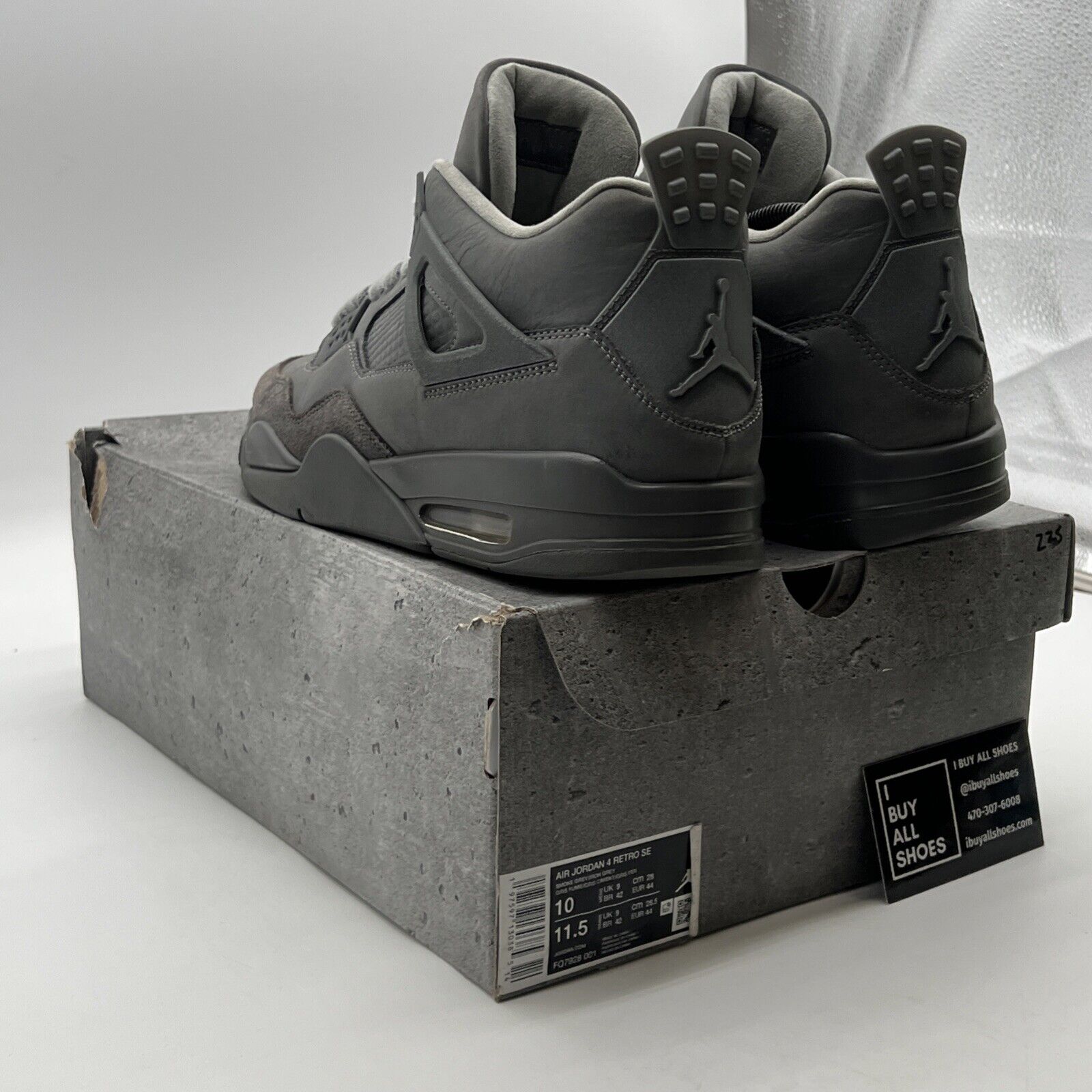 Size 10 - Air Jordan 4 Retro 2024 Paris Olympics Wet Cement (FQ7928-001)
