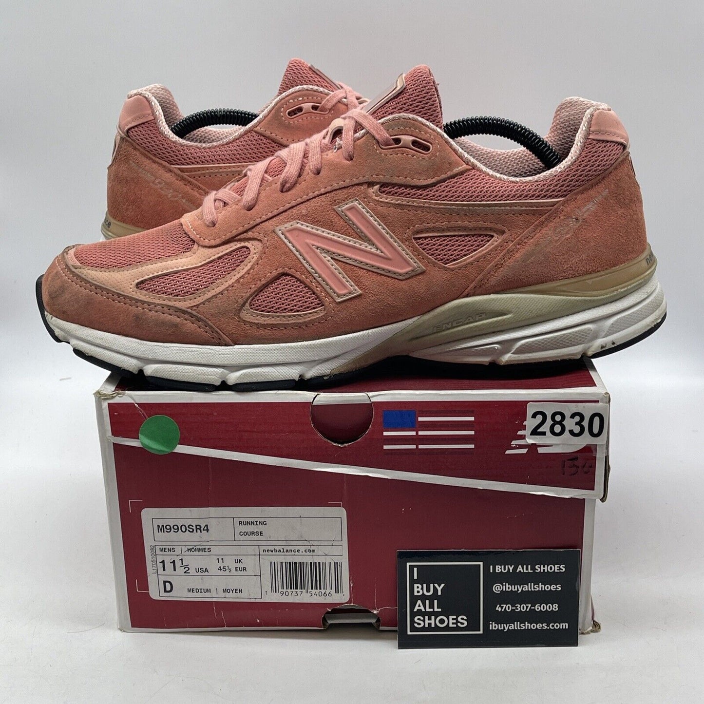 Size 11.5 - New Balance 990v4 Made in USA Sunrise Rose Suede (M990SR4)