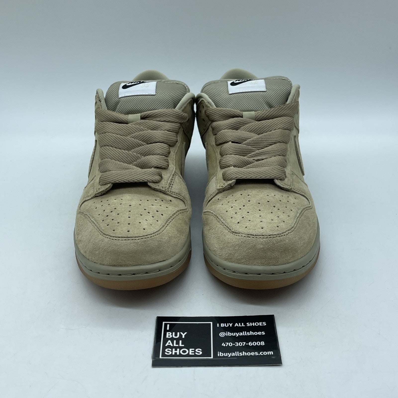Size 9 - Nike Dunk SB Pro B Low Parachute Beige Suede Leather (HJ0367-200)