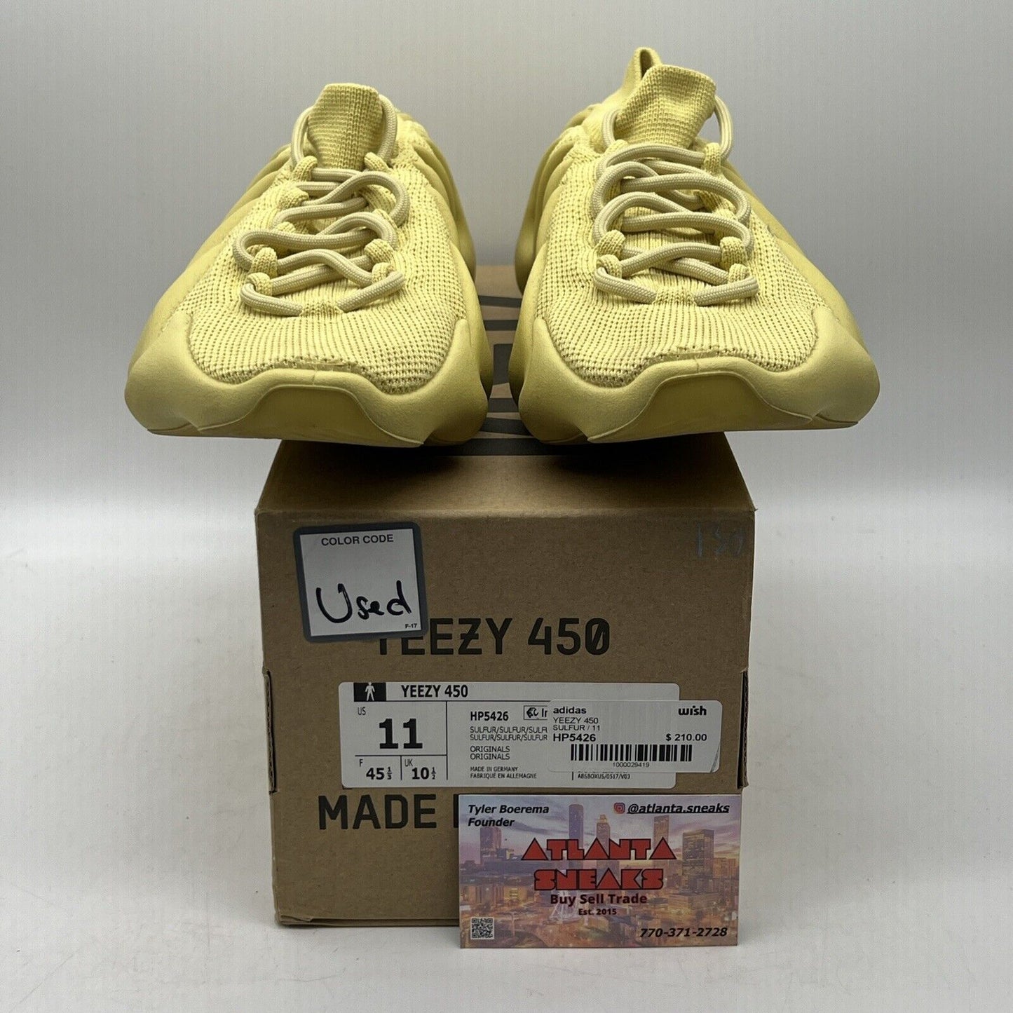 Size 11 - adidas Yeezy 450 Sulfur (HP5426)