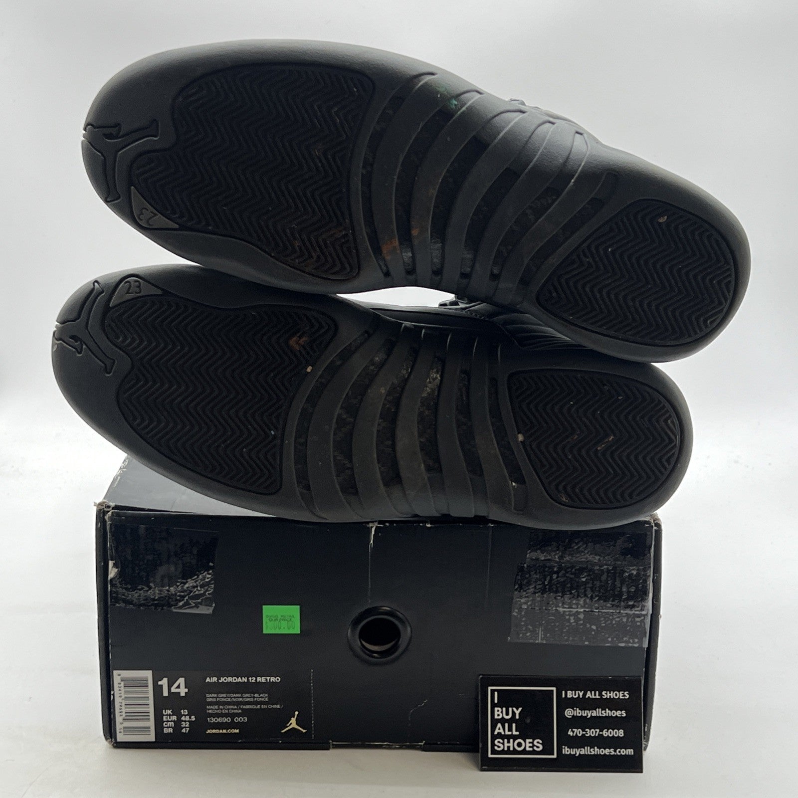Size 14 - PSNY x Air Jordan 12 Retro Dark Grey (130690-003)