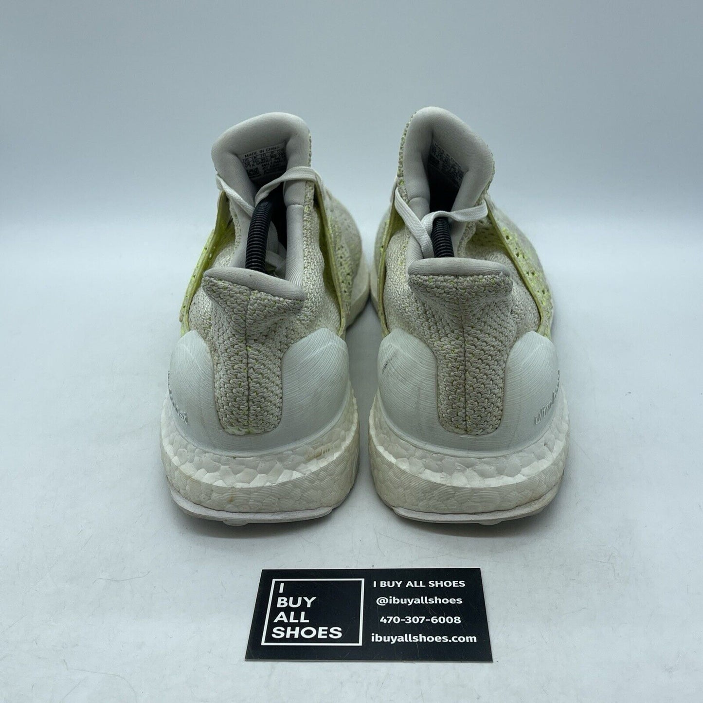 Size 12 - adidas UltraBoost Clima Solar Yellow White Suede Leather (AQ0481)