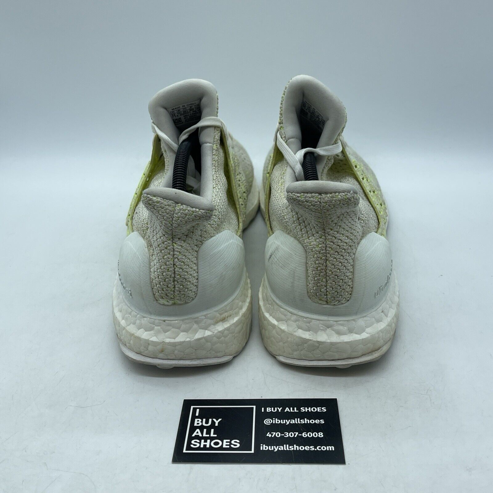 Size 12 - adidas UltraBoost Clima Solar Yellow White Suede Leather (AQ0481)