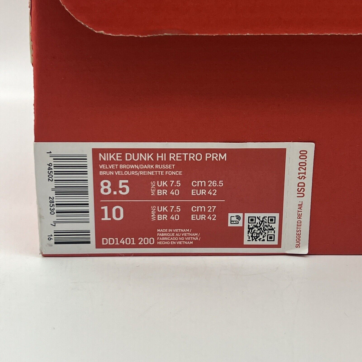 Size 8.5 - Nike Dunk Premium High Dark Curry Brand New Og All Brown DS Sneakers