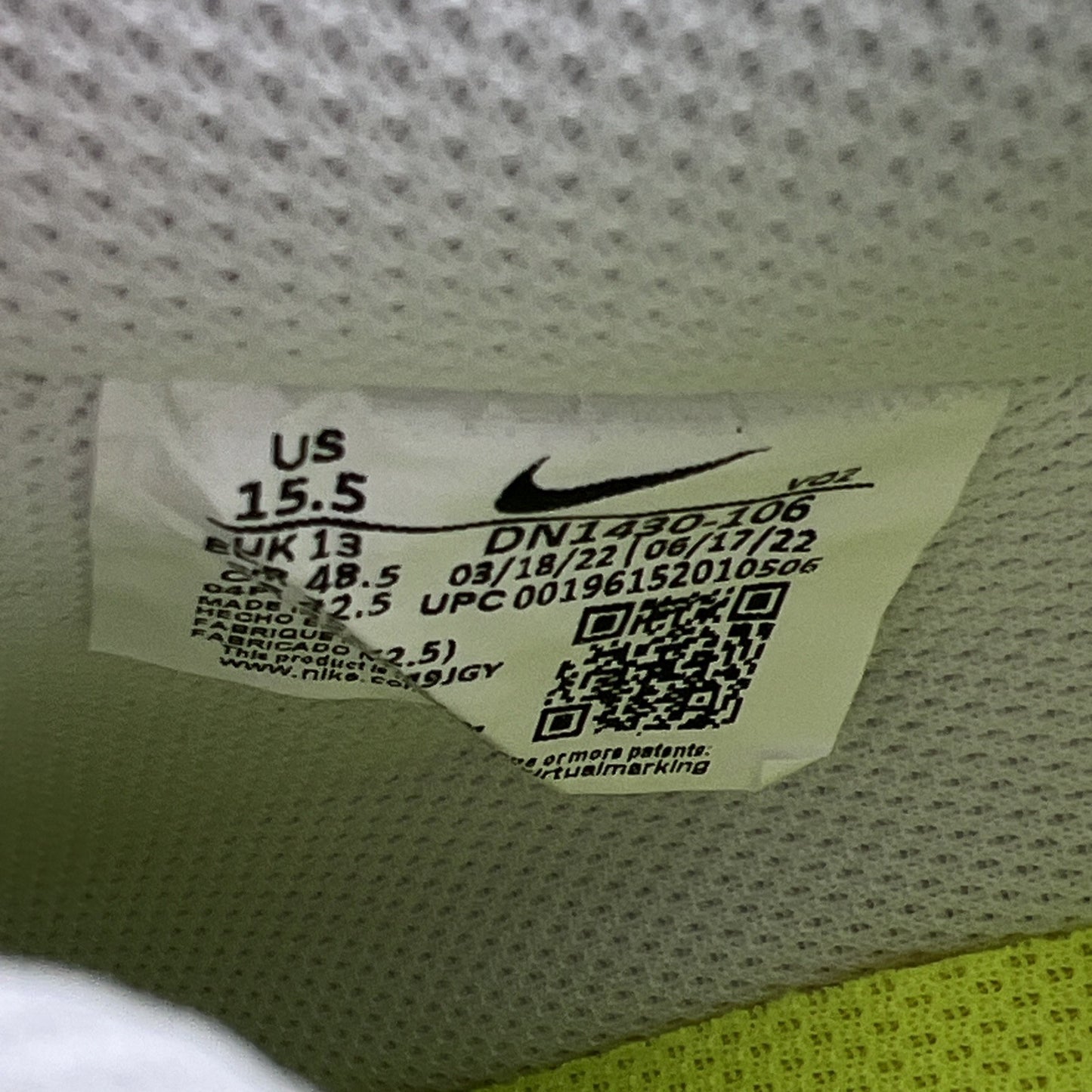 Size 15.5 - Nike Air Force 1 '07 Next Nature Fossil Rose W (DN1430-106)