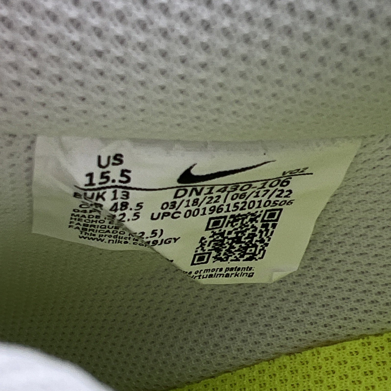 Size 15.5 - Nike Air Force 1 '07 Next Nature Fossil Rose W (DN1430-106)