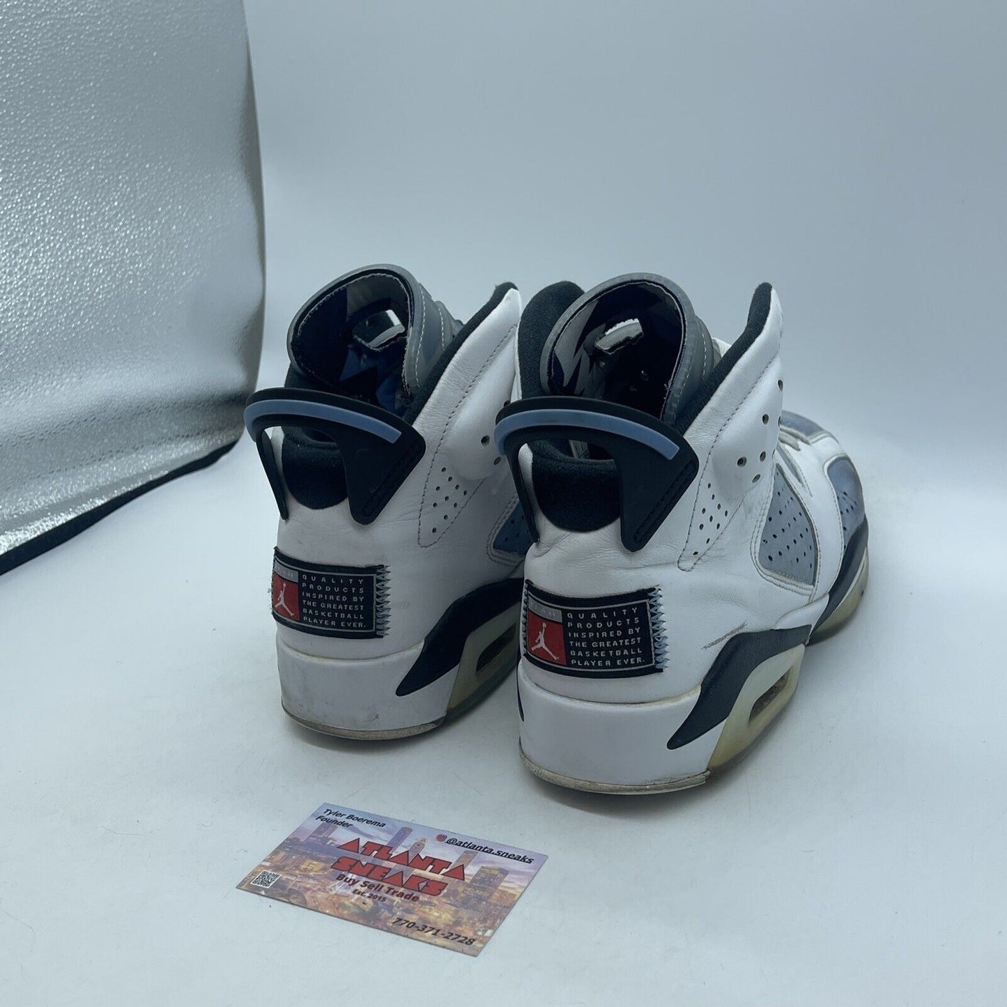 Size 9 - Jordan 6 Retro Mid UNC Home Blue Suede White Leather (CT8529-410)